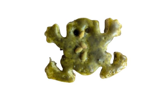 Biscuit artisanal Grenouille Thé matcha Biscuits Cui collaboration Cave à Thés Lorène Millet